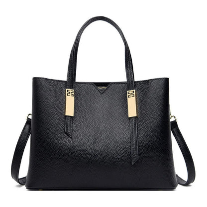 Premium cowhide crossbody handbag in various colour options, featuring a stylish and versatile design for discerning middle-aged shoppers