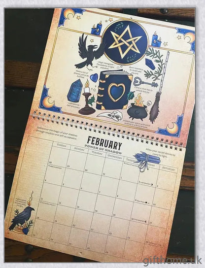 Elegant black decorative calendar with a sleek, modern design for organizing your life with style