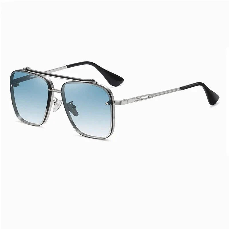 Sophisticated gradient pilot sunglasses with durable alloy frame and UV400 protected lenses for stylish British men