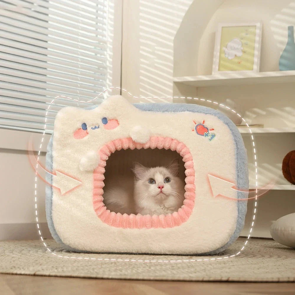 A cosy and stylish pet house designed to keep your furry friend warm and comfortable during the winter months.