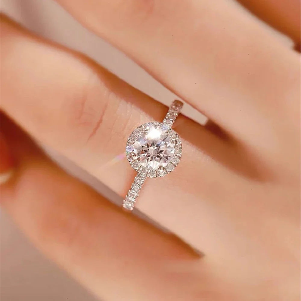 Elegant diamond ring with a contemporary geometric design and adjustable fit, perfect for the modern woman