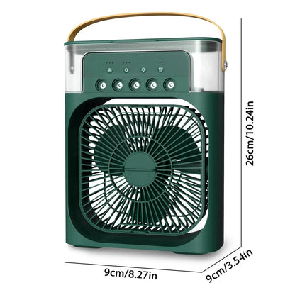 3-in-1 Portable Air Cooler with Fan, Air Conditioner, Humidifier, and LED Mood Lighting