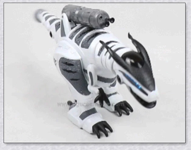 Intelligent interactive remote control robot dinosaur toy for children, with advanced features like touch-sensitive responsiveness, sucker bullet ejection, and 50 unique actions.