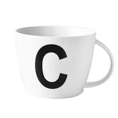 Premium personalised ceramic mug with initial design, offering a stylish and functional solution for daily beverages