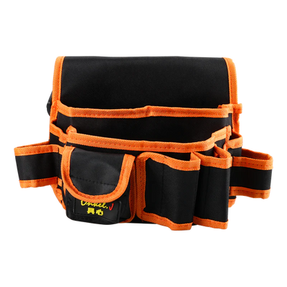 Premium Electrician's Tool Belt Organiser made from durable Oxford cloth with customisable tool slots and adjustable belt for hands-on tradespeople