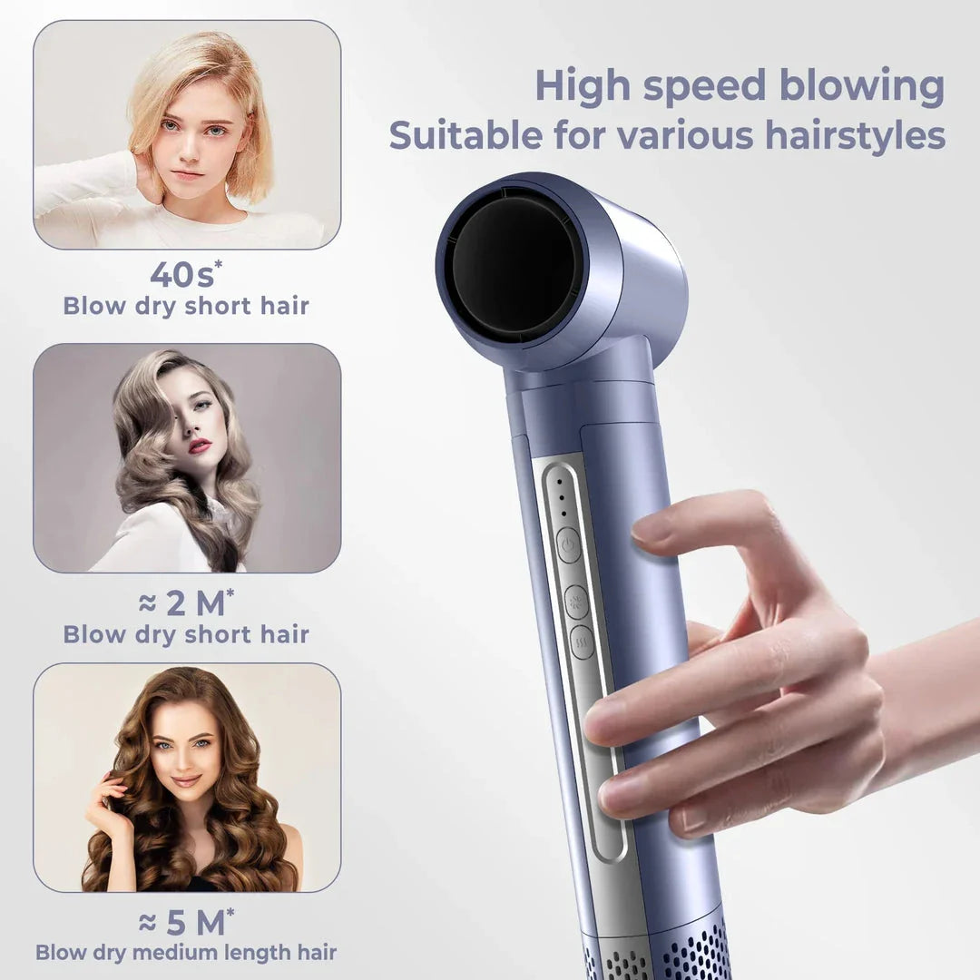 A 6-in-1 multifunctional hair dryer brush with multiple attachments for styling, drying, and volumising hair
