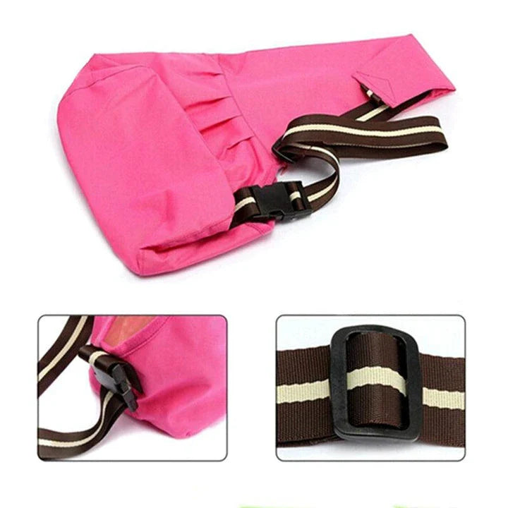 Premium pet carrying sling bag with mesh ventilation, adjustable straps, and reinforced bottom for small dogs and cats up to 6 kg