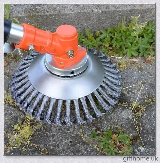 Garden Weed Brush Lawn Mower made of high-grade steel alloy for durable and efficient lawn and garden maintenance