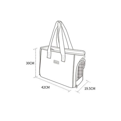 Expandable Pet Carrier Backpack with Soft Plush Mattress and Breathable Mesh Panels for Small Animals