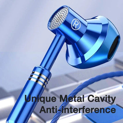 Premium 3.5mm wired sports earphones with microphone, featuring high-resolution sound, waterproof design, and convenient controls for active lifestyles.