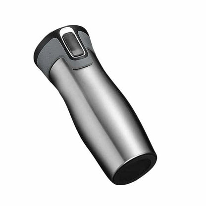 Premium Stainless Steel Coffee Thermos in a variety of stylish colours, including black, pink, blue, gold, and silver.