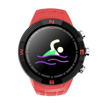 F18 Smart Watch with OLED display, silicone wristband, and comprehensive health tracking features