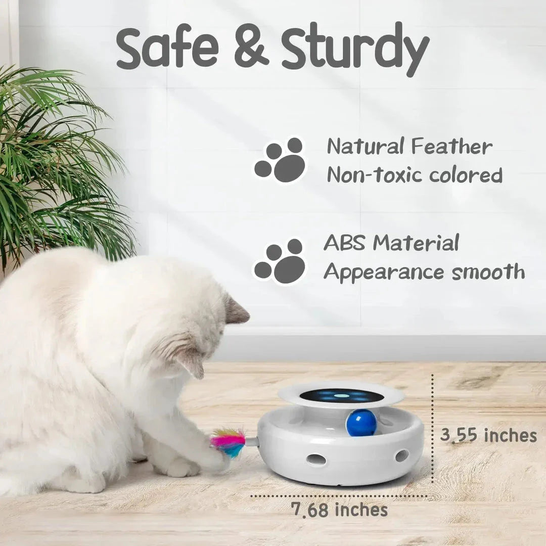 2-in-1 Interactive Cat Toy with Wand and Balls for Engaging Playtime