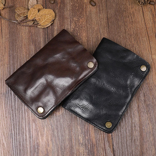 Classically Crafted Premium Leather Wallet in Dark Coffee Colour with Pleated Design