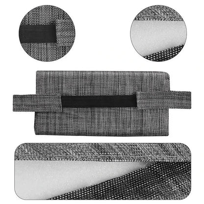 Plush neck support cushion with adjustable height and durable 3D fabric construction for maximum comfort during outdoor and indoor lounging