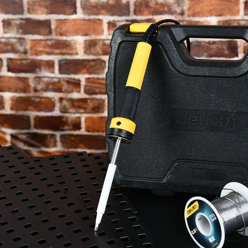 60W Electric Soldering Iron Mini Welding Tool Set with Multiple Soldering Tips and Wires