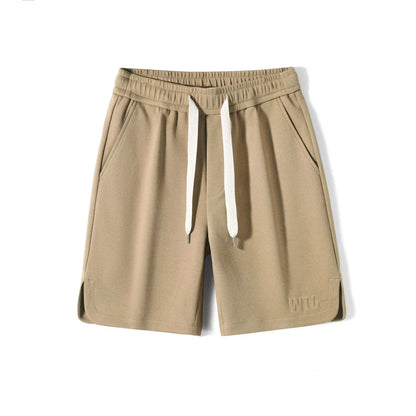 Premium British-made knitted sports shorts in a variety of classic colours, featuring an elastic waistband and loose, comfortable fit.