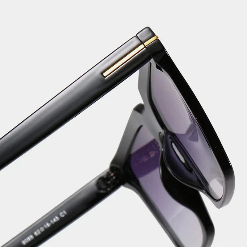Stylish oversized square sunglasses for women with UV400 protection and gradient lenses