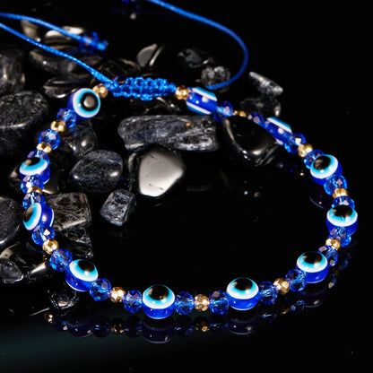 A beautiful adjustable bracelet with sparkling crystal beads in various colours