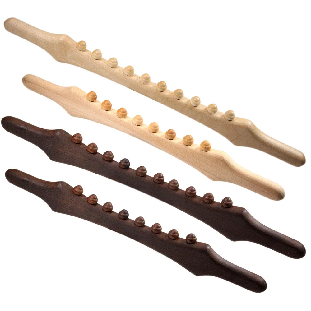 Premium Natural Wood Guasha Scraping Stick for Deep Tissue Massage and Relaxation