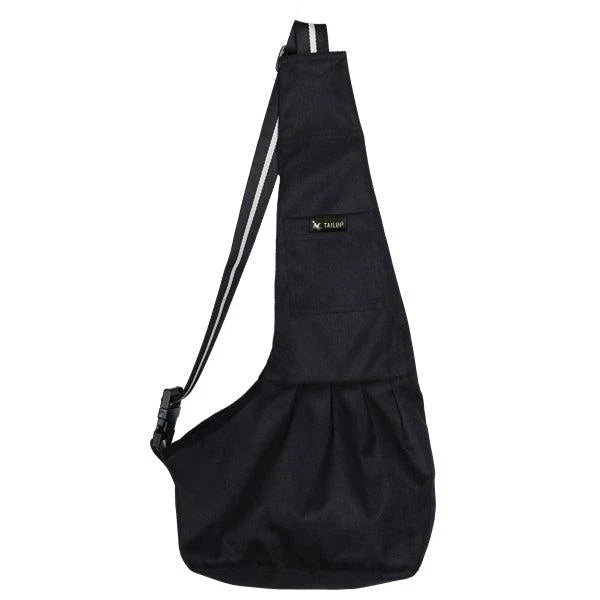 Premium pet carrying sling bag with mesh ventilation, adjustable straps, and reinforced bottom for small dogs and cats up to 6 kg
