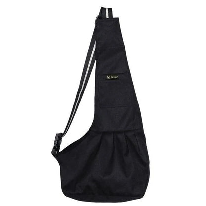 Premium pet carrying sling bag with mesh ventilation, adjustable straps, and reinforced bottom for small dogs and cats up to 6 kg
