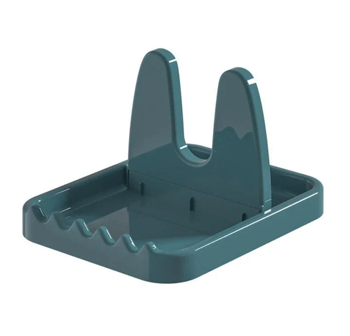 Premium stainless steel cooking utensils and pan lid rack for organised and elegant kitchen storage