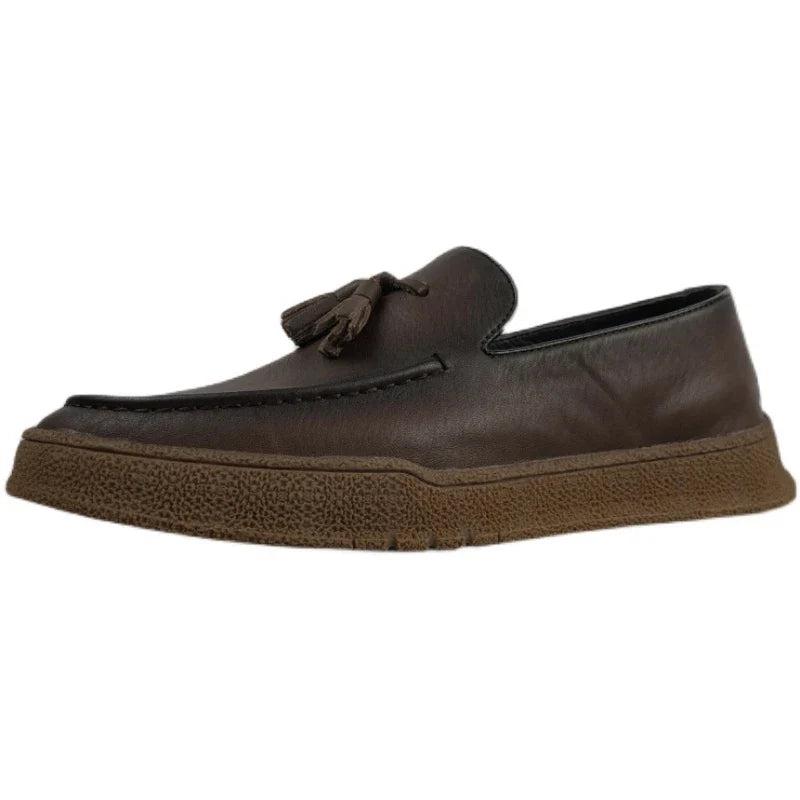 Premium leather shoes with breathable design and classic colours