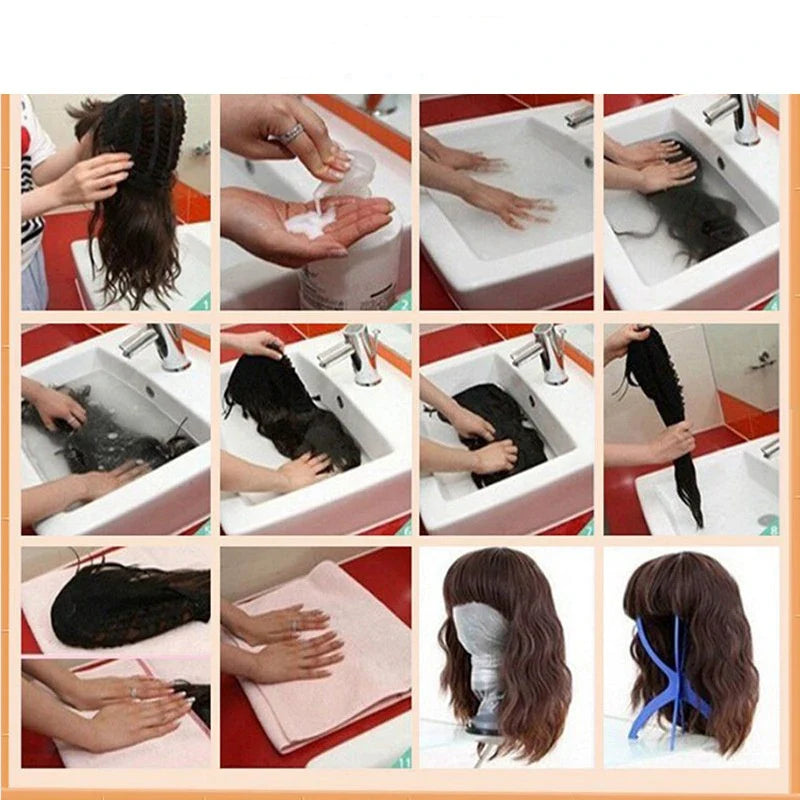 Premium South Korean silk hair extensions in various lengths, providing a natural-looking, long straight hairstyle