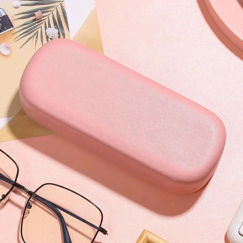 Candy-coloured PU sunglasses case with a soft, plush interior to protect your eyewear in style