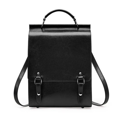 Premium genuine leather backpack with sleek design, organised interior, and comfortable straps for modern British lifestyles