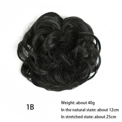 Messy Chignon Donut Hair Bun Pad in Fawn Brown, a versatile hair accessory that provides effortless elegance