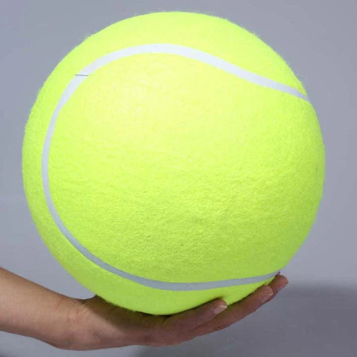 Premium Extra-Large Durable Dog Tennis Ball with Vibrant Colour and Sturdy Rubber Construction