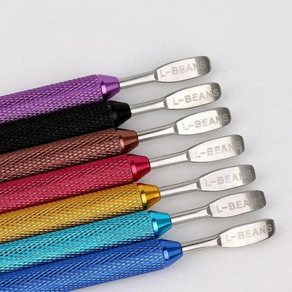 Premium stainless steel latte art pen with double-ended design for creating intricate coffee art patterns