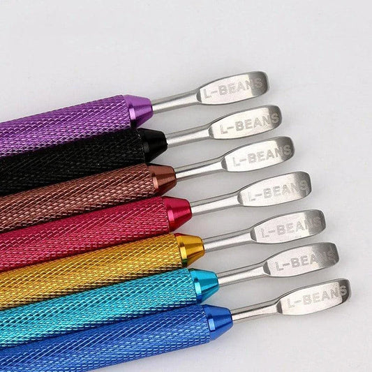 Premium stainless steel latte art pen with double-ended design for creating intricate coffee art patterns