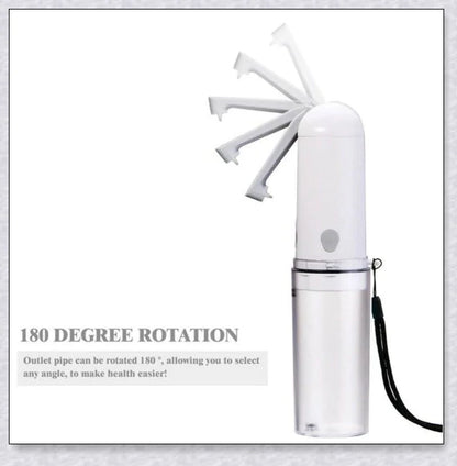 Premium portable handheld bidet spray with adjustable nozzle and water pressure for a refreshing, hygienic clean on the go.