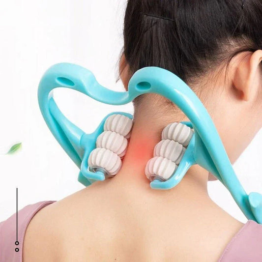 Premium Handheld Pressure Point Therapy Neck Massager for Relieving Muscle Tension and Stress