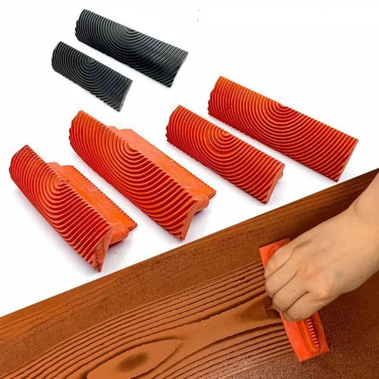 Trendha Wood Grain Effect Roller Set - Achieve a professional-looking wood grain finish on walls, furniture, and more
