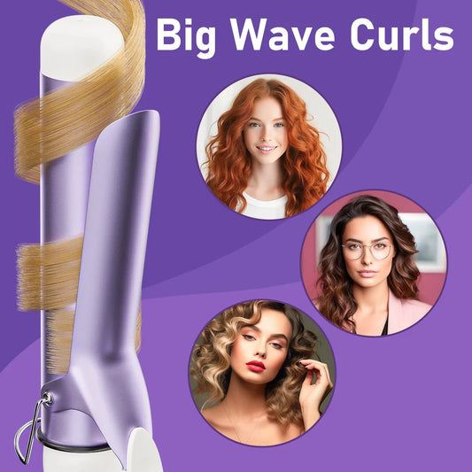 Salon-quality 40mm curling iron with tourmaline ceramic coating for creating beautiful, bouncy curls at home