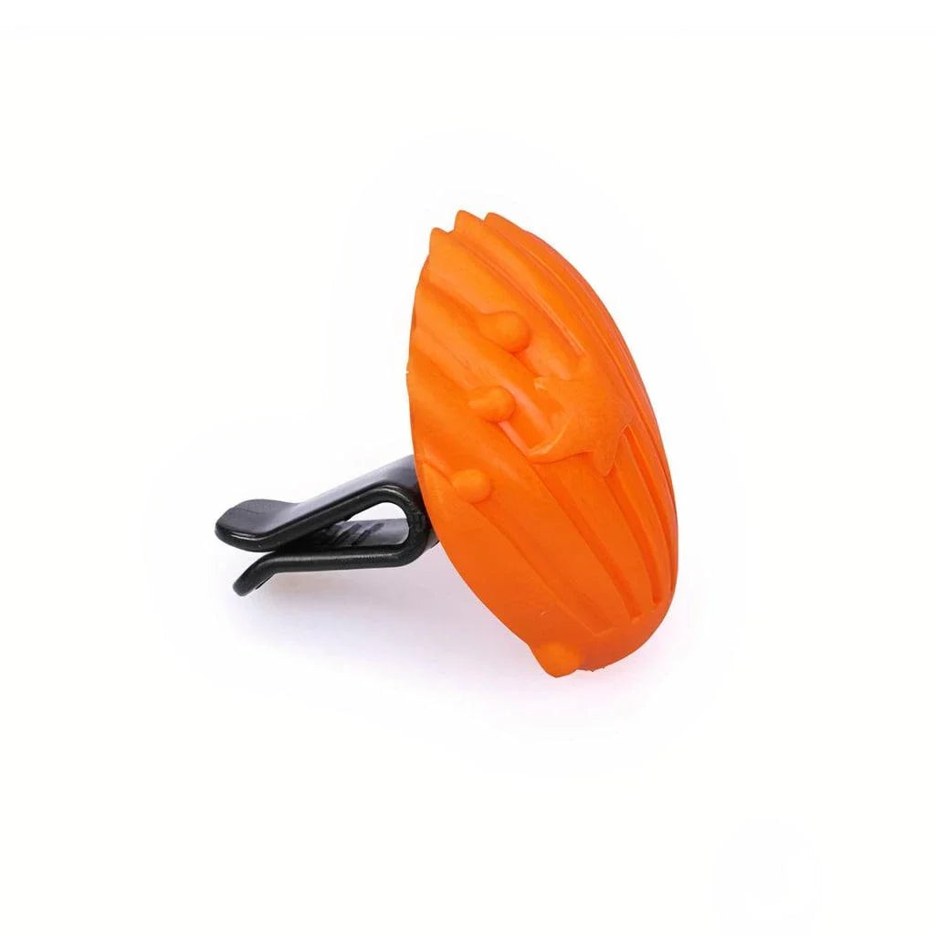 Refreshing orange blossom clip-on air freshener for car, providing long-lasting fragrance and easy installation