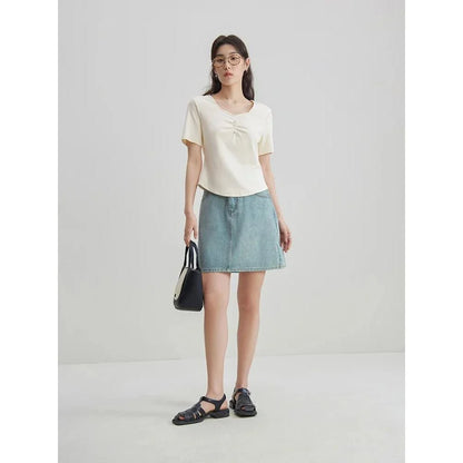 High Waist Denim Skirt for Women: Comfortable, Versatile, and Effortlessly Chic