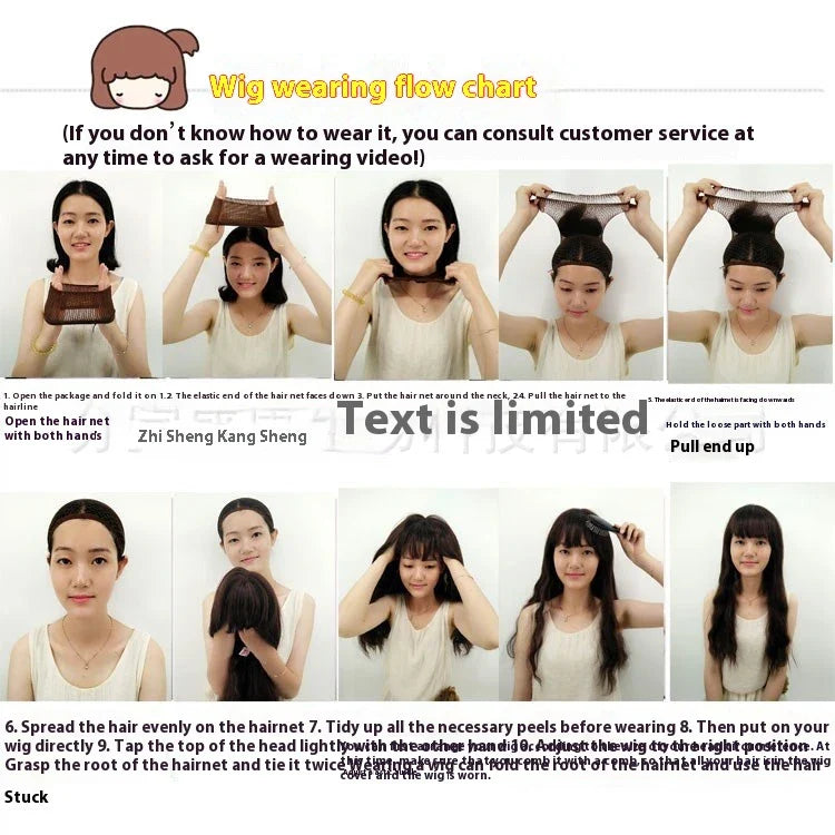 Premium high-temperature synthetic long straight hair cover in various colours