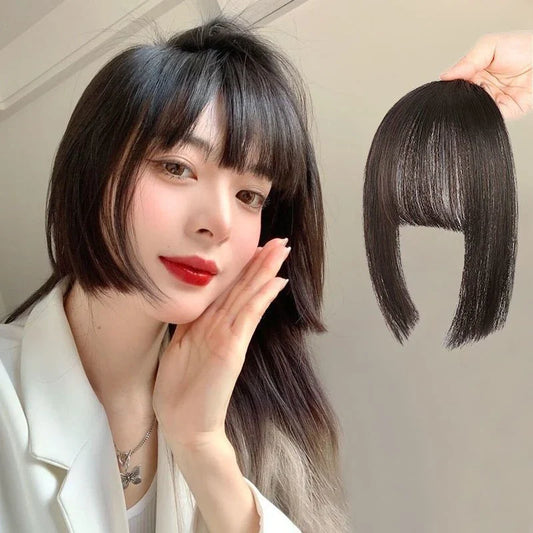 Stylish Princess Cut Wig with Bangs in various colours, including Brown Black, Natural Black, Dark Brown, and Light Brown.