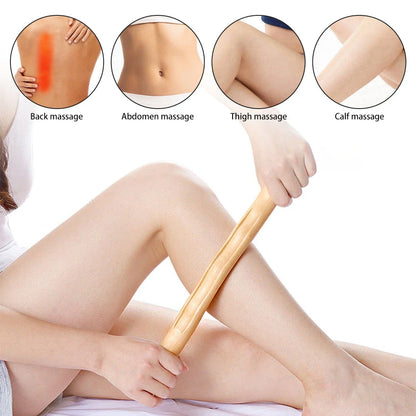 Premium Natural Wood Guasha Scraping Stick for Deep Tissue Massage and Relaxation