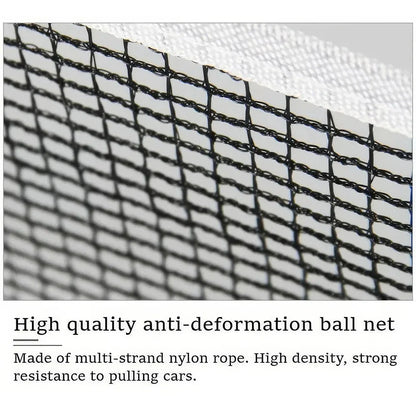 Compact retractable table tennis net that can be set up on any table for instant ping pong action