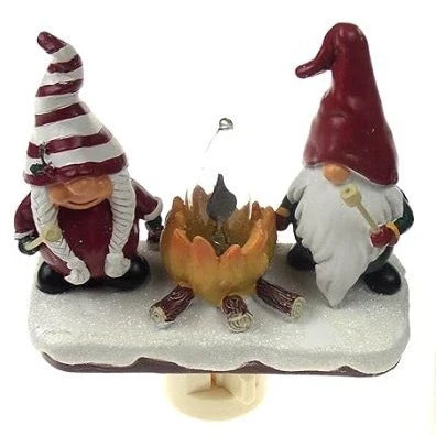 A cosy, glowing Christmas night lamp with a warm, festive ambience