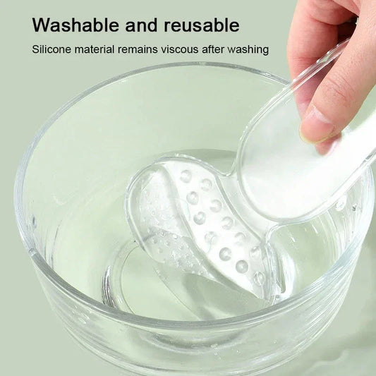 Premium transparent silicone heel protectors designed to provide comfort and support for your feet in various footwear types