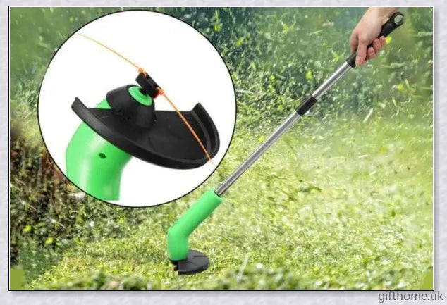 Cordless Grass Trimmer - Premium Mini Electric Weed Wacker for effortless lawn maintenance in the UK