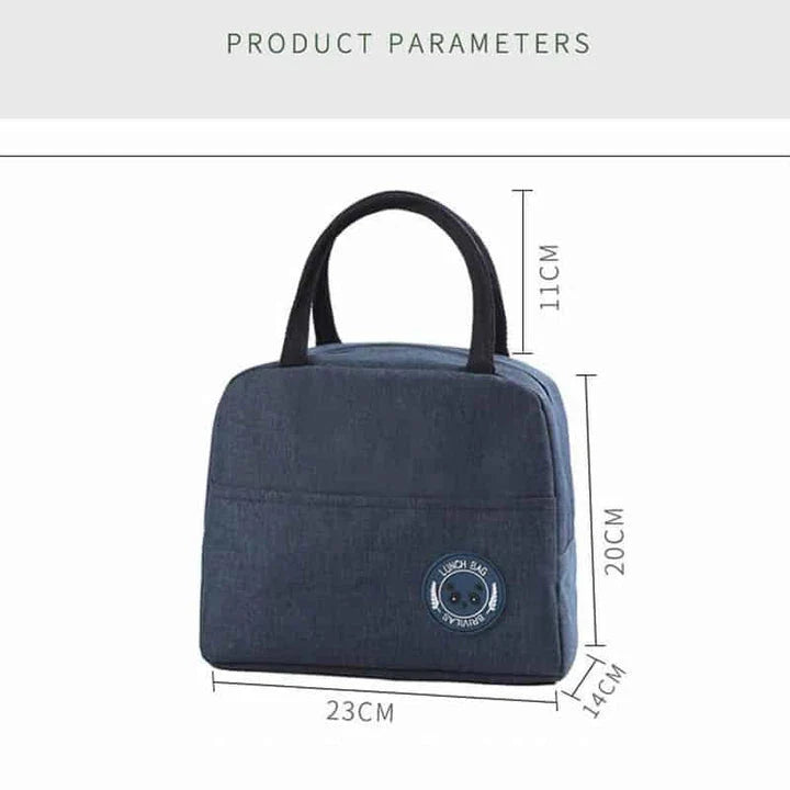Stylish Oxford cloth cooler bag with zippered closure, perfect for outdoor activities and picnics
