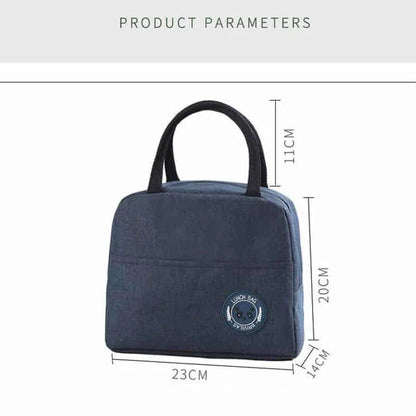 Stylish Oxford cloth cooler bag with zippered closure, perfect for outdoor activities and picnics